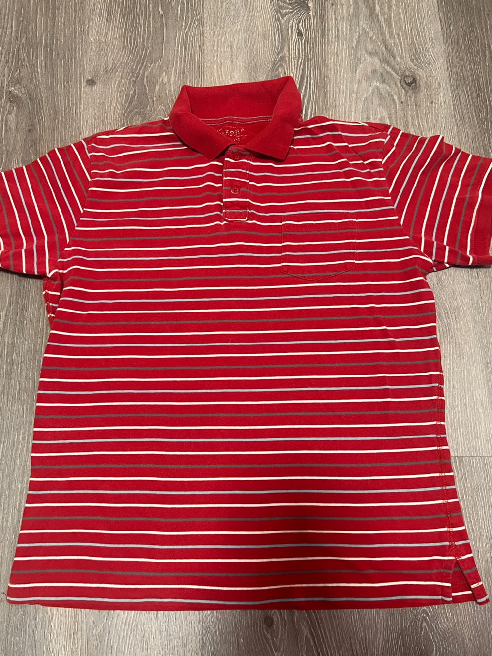 Arizona Jean Company Red Polo with White Stitching
